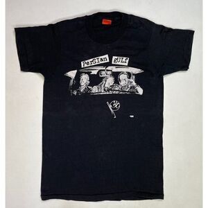 VINTAGE Persian Gulf Graphic T-shirt Men Small Black 80s Single Stitch